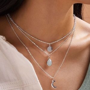 Moon Layered Necklace.